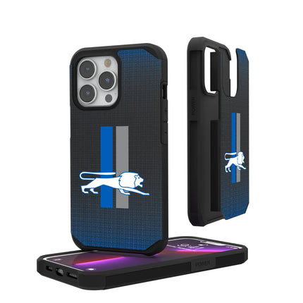 Detroit Lions Rugged Phone Case Retro Linen for iPhone