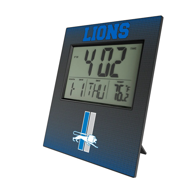 Detroit Lions Wall Clock Retro Linen