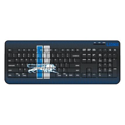 Detroit Lions Wireless USB Keyboard Retro Linen