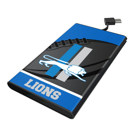 Detroit Lions 5000mAh Flat Powerbank Retro Passtime