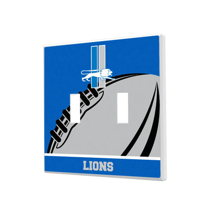 Detroit Lions Hidden-Screw Light Switch Plate Retro Passtime