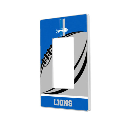 Detroit Lions Hidden-Screw Light Switch Plate Retro Passtime