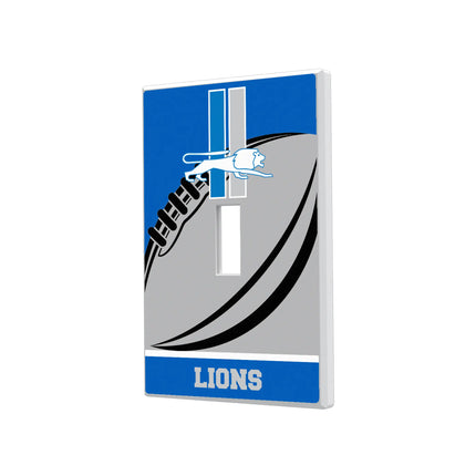 Detroit Lions Hidden-Screw Light Switch Plate Retro Passtime
