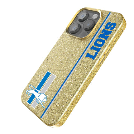 Detroit Lions Bling Phone Case Retro Sidebar for iPhone