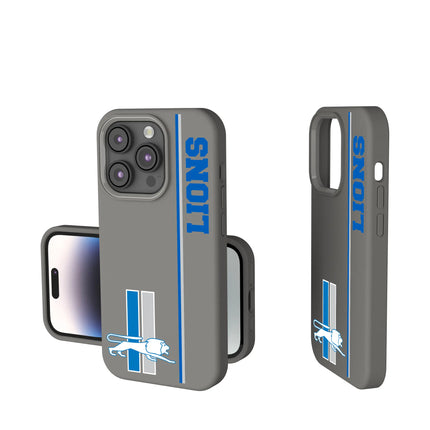 Detroit Lions Soft Touch Phone Case Retro Sidebar for iPhone