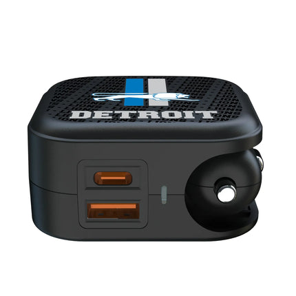 Detroit Lions 2 in 1 USB A/C Charger Retro Text
