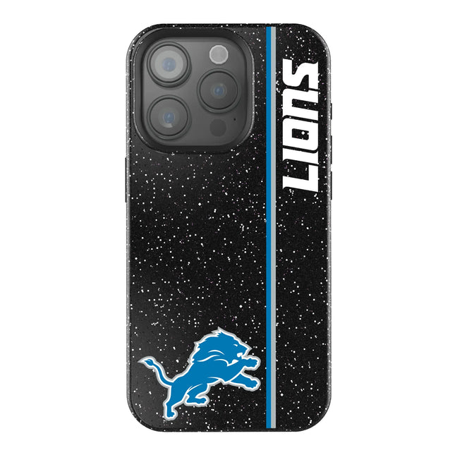 Detroit Lions Black Bling Phone Case Sidebar for iPhone