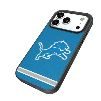 Detroit Lions Stripe Bump Phone Case for Apple iPhone
