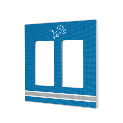 Detroit Lions Hidden-Screw Light Switch Plate Stripe