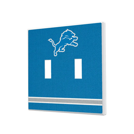 Detroit Lions Hidden-Screw Light Switch Plate Stripe