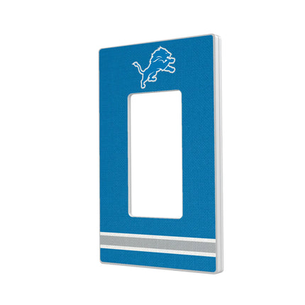 Detroit Lions Hidden-Screw Light Switch Plate Stripe