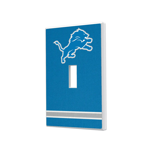 Detroit Lions Hidden-Screw Light Switch Plate Stripe