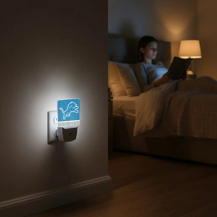 Detroit Lions Night Light 2-Pack Stripe