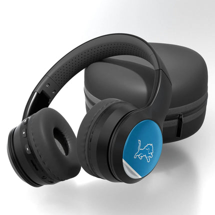 Detroit Lions Over-Ear BT Headphones With Case Stripe