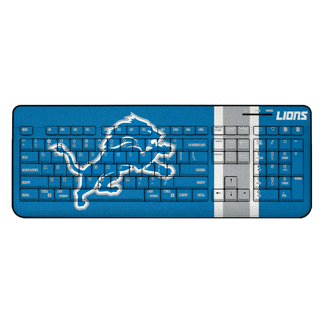 Detroit Lions Wireless USB Keyboard Stripe