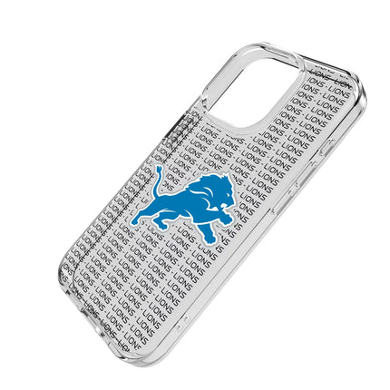 Detroit Lions Clear Phone Case Text for iPhone