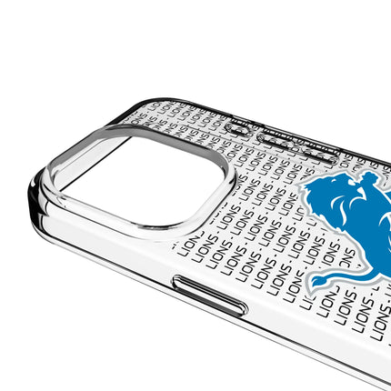 Detroit Lions Clear Phone Case Text for iPhone