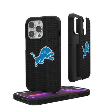 Detroit Lions Rugged Phone Case Text for iPhone