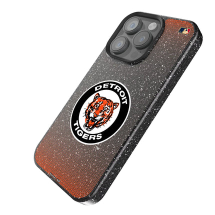 Detroit Tigers 1961-1963 - Cooperstown Collection Linen Black Bling Phone Case for Apple iPhone