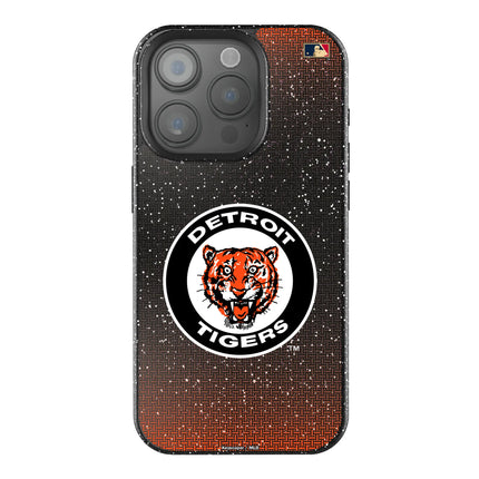 Detroit Tigers 1961-1963 - Cooperstown Collection Linen Black Bling Phone Case for Apple iPhone