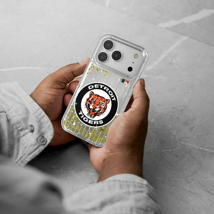 Detroit Tigers 1961-1963 - Cooperstown Collection Pinstripe Glitter Phone Case for Apple iPhone
