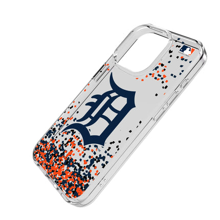 Detroit Tigers Confetti Clear Phone Case for Apple iPhone