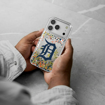Detroit Tigers Confetti Glitter Phone Case for Apple iPhone