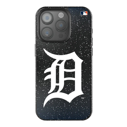 Detroit Tigers Linen Black Bling Phone Case for Apple iPhone