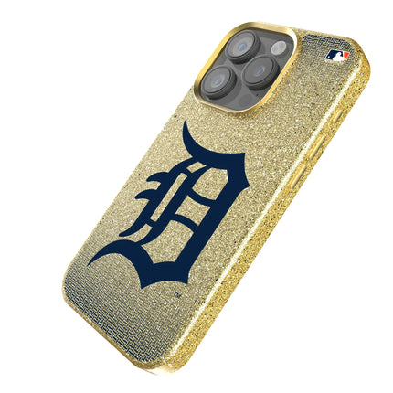 Detroit Tigers Linen Bling Phone Case for Apple iPhone