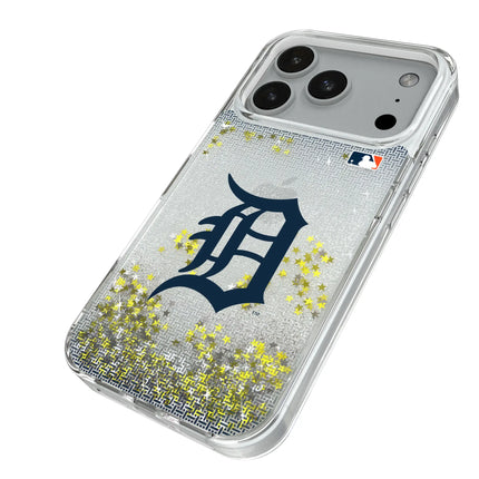Detroit Tigers Linen Glitter Phone Case for Apple iPhone