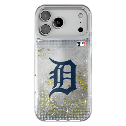 Detroit Tigers Linen Glitter Phone Case for Apple iPhone