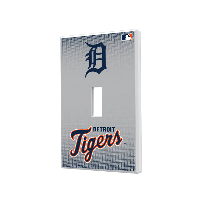 Detroit Tigers Linen Hidden-Screw Light Switch Plate