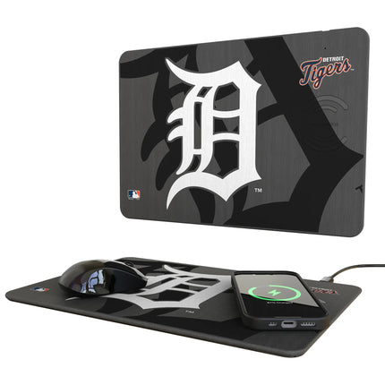 Detroit Tigers Monocolor Tilt 15-Watt Wireless Charger and Mouse Pad