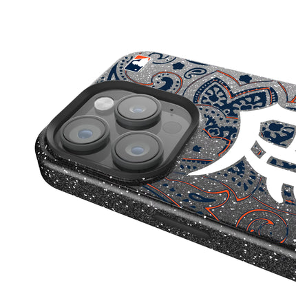 Detroit Tigers Paisley Black Bling Phone Case for Apple iPhone