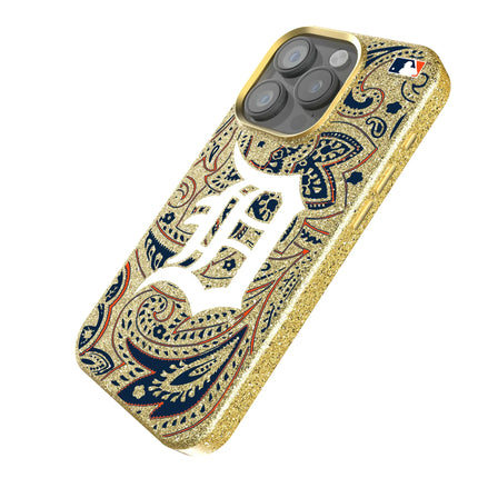 Detroit Tigers Paisley Bling Phone Case for Apple iPhone