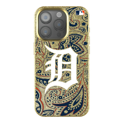 Detroit Tigers Paisley Bling Phone Case for Apple iPhone