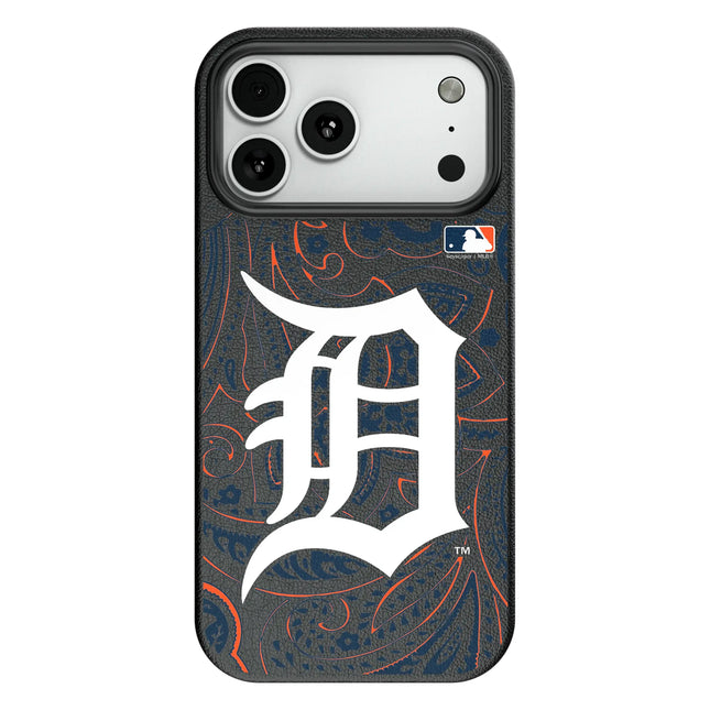 Detroit Tigers Paisley MagSafe Compatible Phone Case for Apple iPhone