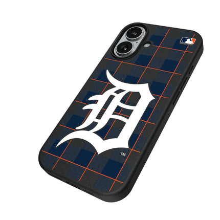 Detroit Tigers Plaid MagSafe Compatible Phone Case for Apple iPhone