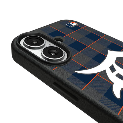 Detroit Tigers Plaid MagSafe Compatible Phone Case for Apple iPhone