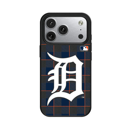 Detroit Tigers Plaid MagSafe Compatible Phone Case for Apple iPhone