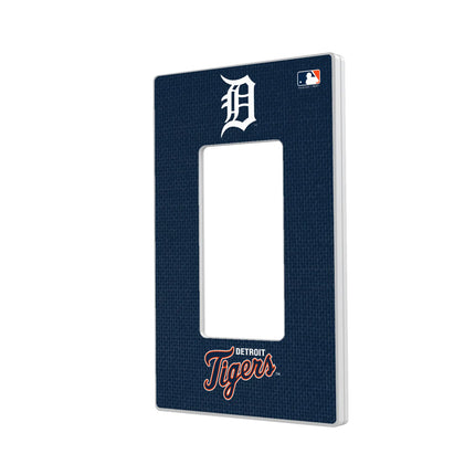 Detroit Tigers Solid Hidden-Screw Light Switch Plate