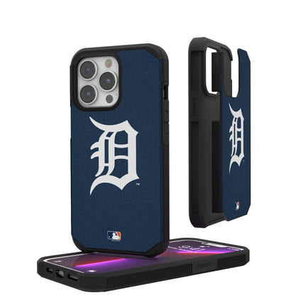 Detroit Tigers Solid Rugged Phone Case for Apple iPhone
