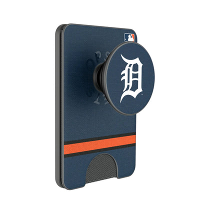 Detroit Tigers Stripe PopSockets MagSafe-Compatible PopWallet+