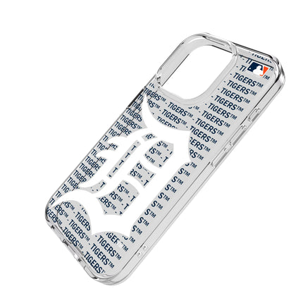 Detroit Tigers Text Backdrop Clear Phone Case for Apple iPhone
