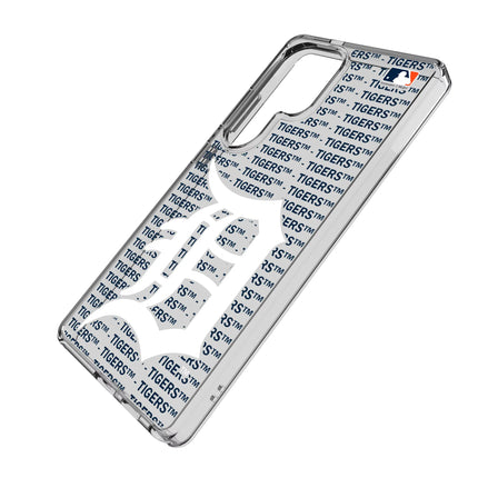 Detroit Tigers Text Backdrop Clear Phone Case for Samsung Galaxy