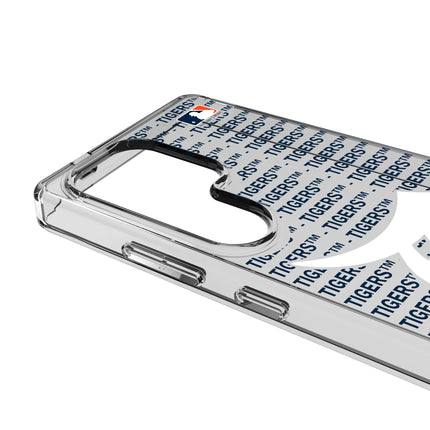 Detroit Tigers Text Backdrop Clear Phone Case for Samsung Galaxy