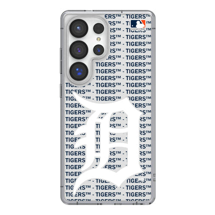 Detroit Tigers Text Backdrop Clear Phone Case for Samsung Galaxy
