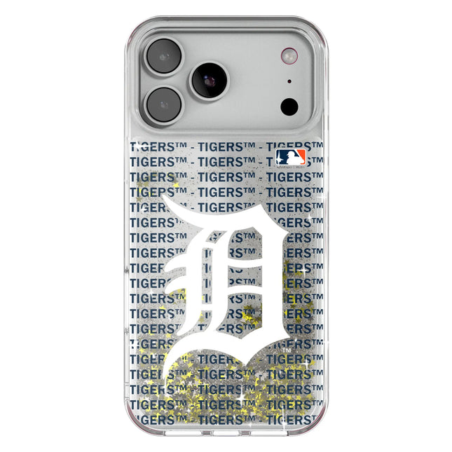 Detroit Tigers Text Backdrop Glitter Phone Case for Apple iPhone