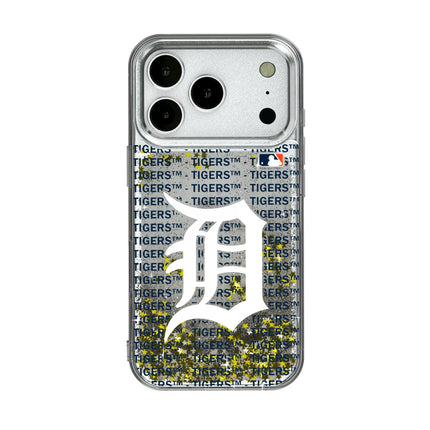 Detroit Tigers Text Backdrop Glitter Phone Case for Apple iPhone