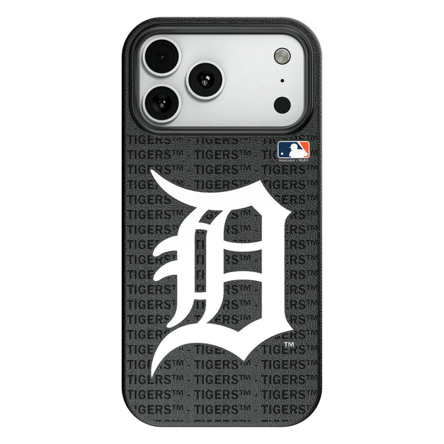 Detroit Tigers Text Backdrop MagSafe Compatible Phone Case for Apple iPhone